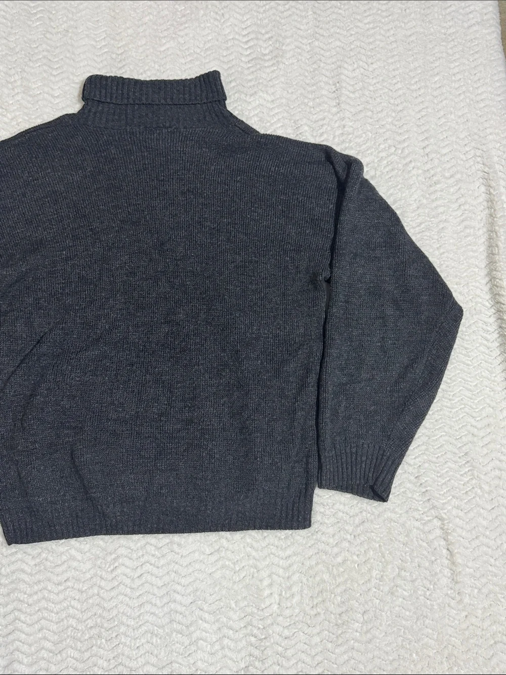 Vintage Ralph Lauren Polo Sport American Flag Turtleneck Knit Sweater Men Large